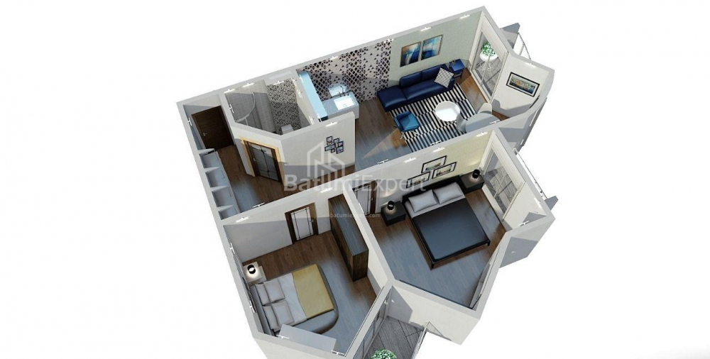 Mieszkanie 71 m² - Petra Bagrationi, Batumi, Gruzja