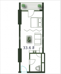 Mieszkanie 33.6 m² - Szeryf Chimsziaszwili, Batumi, Gruzja