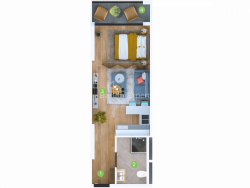 Mieszkanie 33.6 m² - Szeryf Chimsziaszwili, Batumi, Gruzja