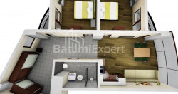 Mieszkanie 84.98 m² - Mezgwarta, Chakvi, Gruzja