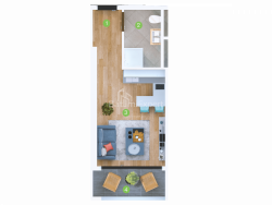 Mieszkanie 1-комн 28.3 m² - Szeryf Chimsziaszwili, Batumi