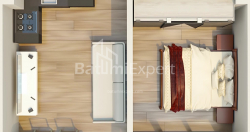 Mieszkanie 1-комн 49.6 m² - Mezgwarta, Chakvi