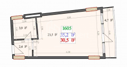 Mieszkanie 35.2 m² - Lecha i Marii Kaczyńskich, Batumi, Gruzja