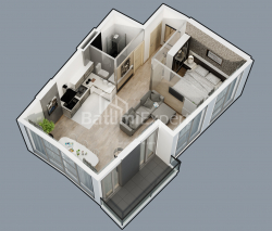 Mieszkanie 55.8 m² - Lecha i Marii Kaczyńskich, Batumi, Gruzja