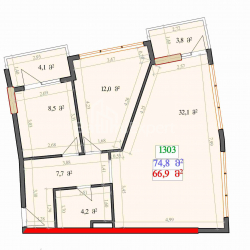 Obiekt w trakcie budowy 55.8 m² - Lecha i Marii Kaczyńskich, Batumi, Gruzja