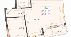 Obiekt w trakcie budowy 2-комн 55.8 m² - Lecha i Marii Kaczyńskich, Batumi