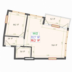 Obiekt w trakcie budowy 2-комн 55.7 m² - Lecha i Marii Kaczyńskich, Batumi
