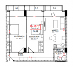 Obiekt w trakcie budowy 92.9 m² - Lecha i Marii Kaczyńskich, Batumi, Gruzja