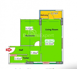 Mieszkanie 46 m² - Juriewskaja, Batumi, Gruzja