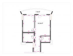 Mieszkanie 58 m² - Fridion Khalvashi, Batumi, Gruzja