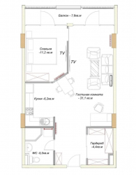 Mieszkanie 64.7 m² - króla Parnawaza, Batumi, Gruzja