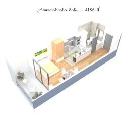 Mieszkanie 1-комн 42 m² - Andrzeja Pierwszego Powołanego, Kvariati