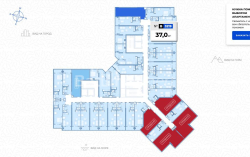 Mieszkanie 1-комн 37 m² - Zhiuli Szartawa, Batumi